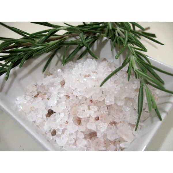 Coarse sea salt with aromatic herbs Spices